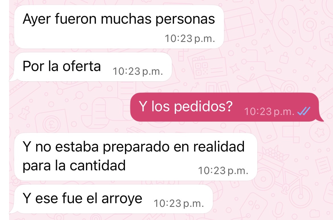 Cliente desbordado por la demanda
